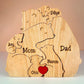 カスタマイズされた木製ファミリーパズル：ユニークで時を超えた思い出 