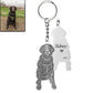 Hond silhouet sleutelhanger